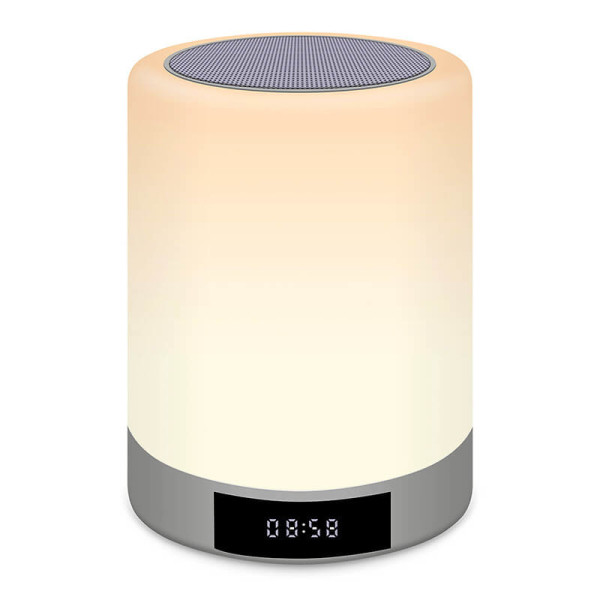 TOUCH-TISCHLAMPE MIT BLUETOOTH-LAUTSPRECHER UND WECKER