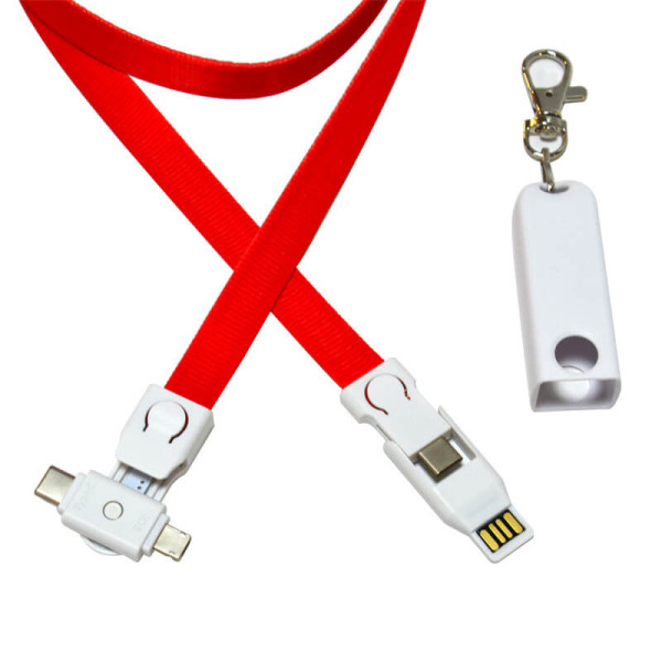 4-IN-1-LADEKABEL MIT HALSBAND