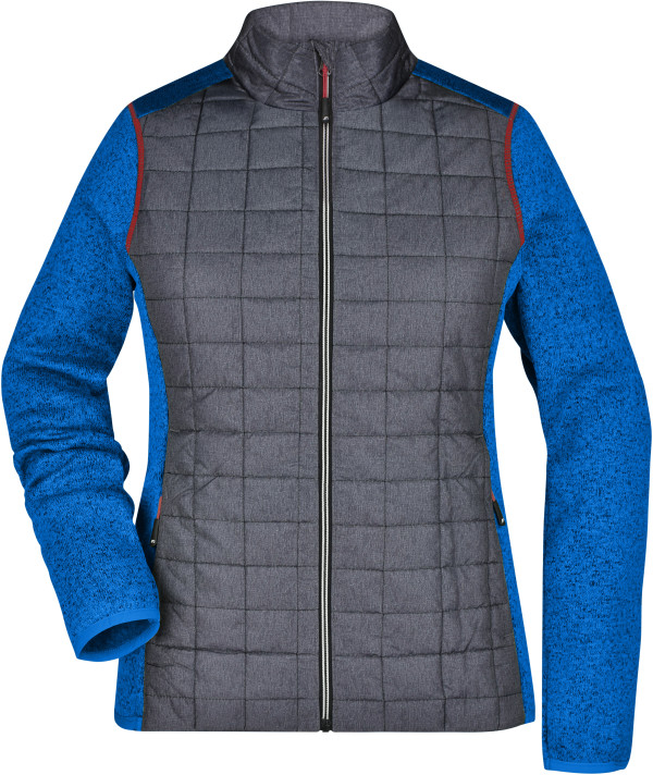 Damen Strick Hybrid Jacke
