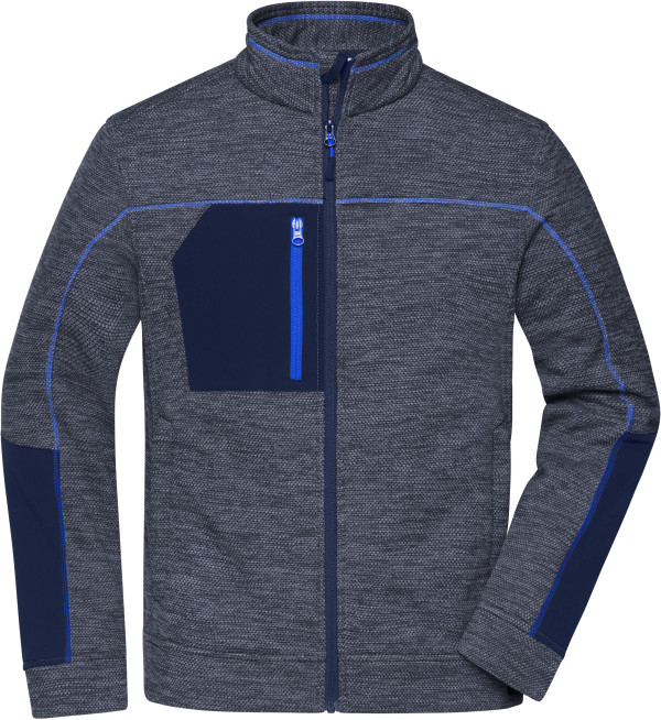 Herren Strickfleece Jacke