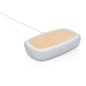 Rena UV-C Sterilisations-Box mit 5W Wireless Charger, grau - Reklamnepredmety