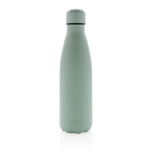 Einfarbige Vakuumisolierte Stainless Steel Flasche, grün - Reklamnepredmety