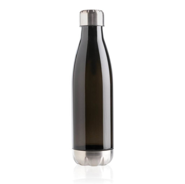Auslaufsichere Trinkflasche mit Stainless-Steel-Deckel, blau