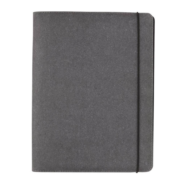 A4 Portfolio aus PU, grau