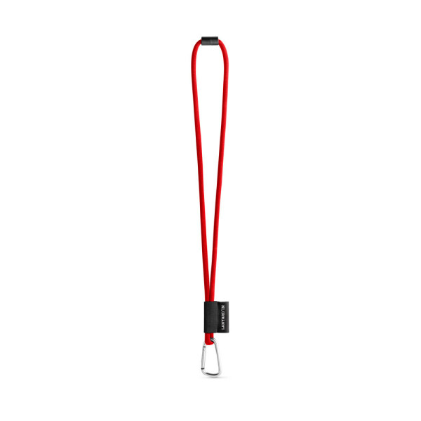 SET Lanyard TUBE Long (Ø 7 mm) mit D-förmigem Karabiner 55 mm und Sicherheitsclip Ø 7 mm
