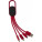 4-in-1 Charging cable set - 4in1-toltokabel-piros--432312-08--300 - variant Gi 432312-08