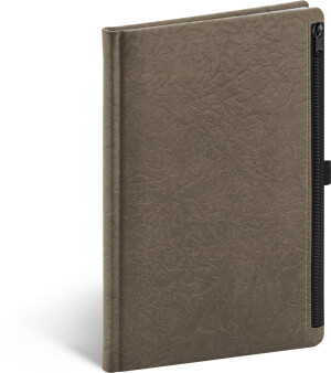 NOTIQUE Notes Hardy, hnedý, linajkovaný, 13 x 21 cm - Reklamnepredmety
