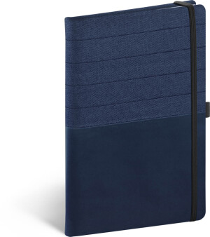 NOTIQUE Notebook Skiver, modromodrý, linajkovaný, 13 x 21 cm - Reklamnepredmety