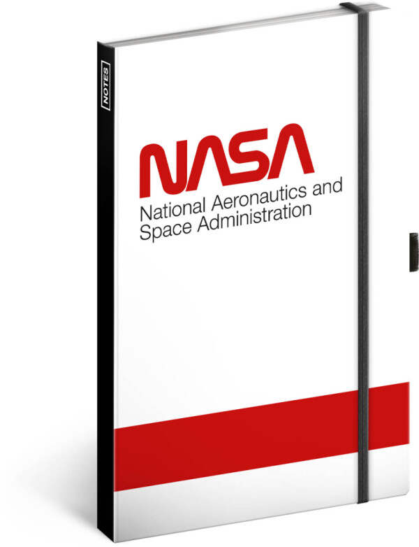 NOTIQUE Notes NASA Worm, linajkovaný, 13 x 21 cm