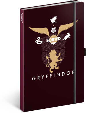 NOTIQUE Notizbuch Harry Potter – Gryffindor, liniert, 13 x 21 cm - Reklamnepredmety