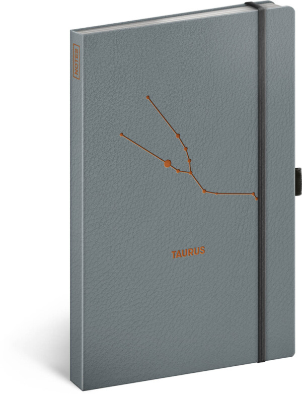 NOTIQUE Notes Zverokruh Býk, linajkovaný, 13 x 21 cm