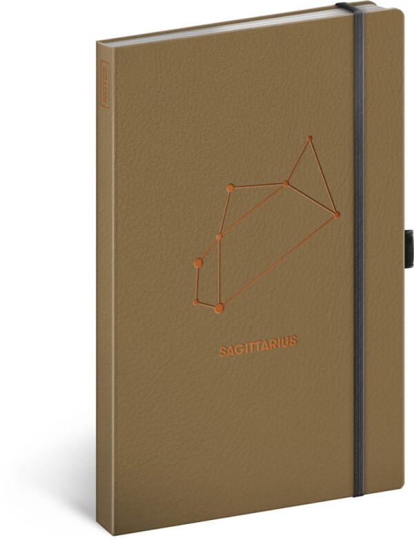 NOTIQUE Notes Zverokruh Strelec, linajkovaný, 13 x 21 cm