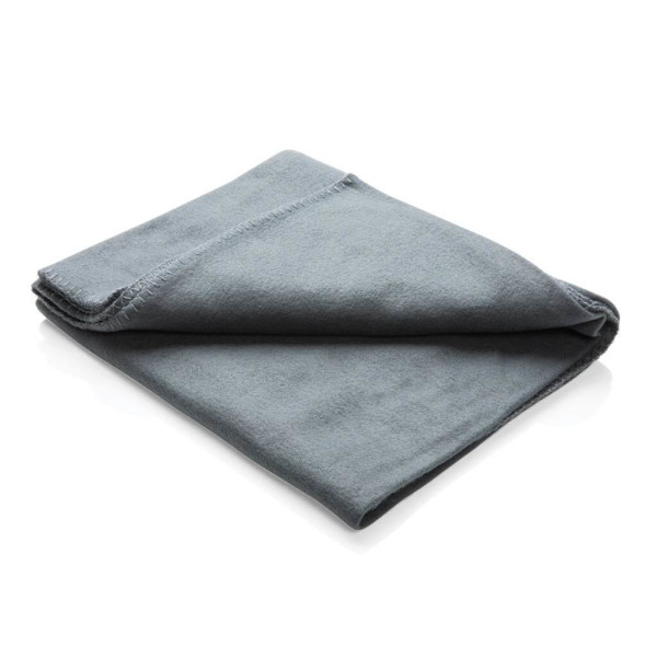 Fleece-Decke im Etui, navy blau