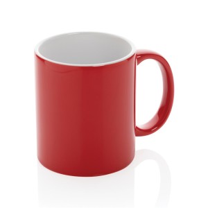 Basic Keramiktasse, grün - Reklamnepredmety