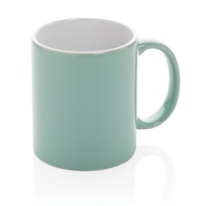 Basic Keramiktasse, grün - Reklamnepredmety