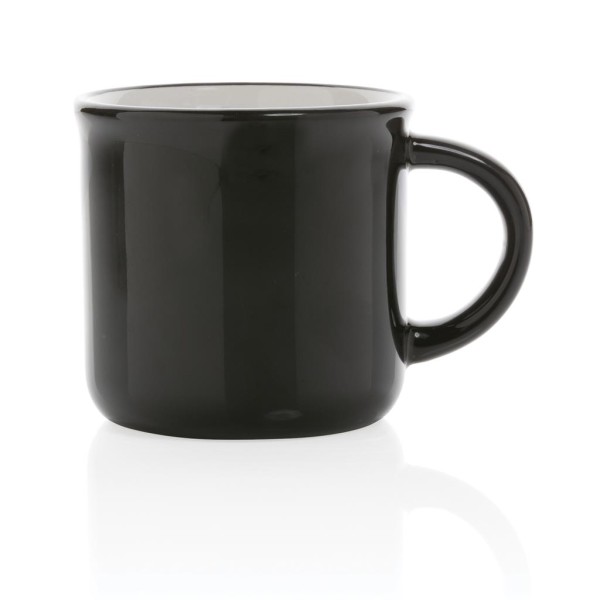 Vintage Keramiktasse, grün
