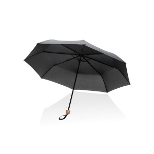 20.5" Impact AWARE™ RPET 190T Pongee Bambus Mini-Schirm, nav - Reklamnepredmety