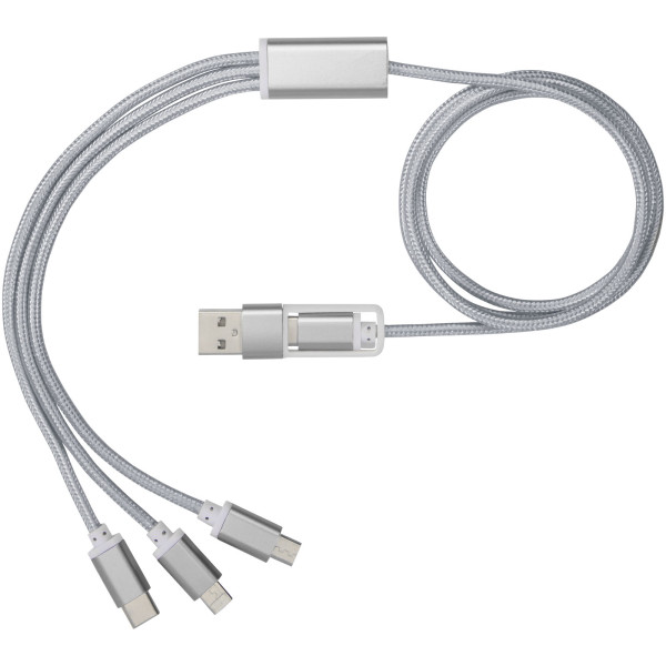 3-in-1-Ladekabel mit Doppeleingang. Vielseitig