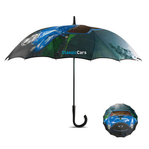 ⌀102 cm / 23 Zoll Einteiliger Regenschirm für ununterbrochene Designs - Reklamnepredmety