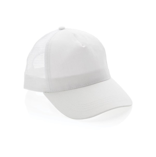 Impact AWARE™ 190gr Brushed rCotton 5 Panel Trucker-Cap, nav