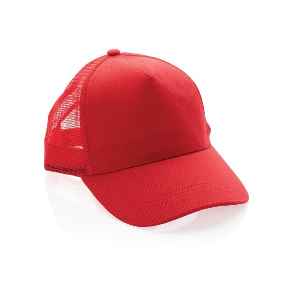 Impact AWARE™ 190gr Brushed rCotton 5 Panel Trucker-Cap, nav