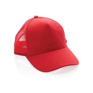 Impact AWARE™ 190gr Brushed rCotton 5 Panel Trucker-Cap, nav - Reklamnepredmety