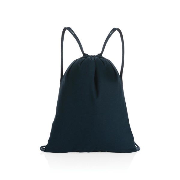 Impact AWARE™ recycelter Baumwoll-Sportbeutel 145gr, navy bl