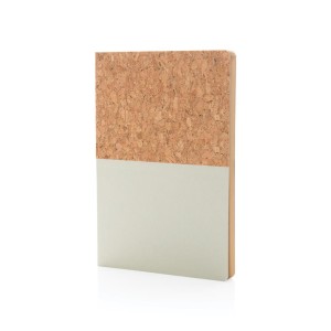 A5 Kork & Kraft Notizbuch, grün - Reklamnepredmety