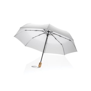 21" Impact AWARE™ RPET 190T Bambus-Schirm autom. open/close, - Reklamnepredmety