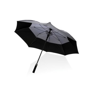 27" Impact AWARE™ RPET 190T Auto-Open Stormproof-Schirm, bla - Reklamnepredmety