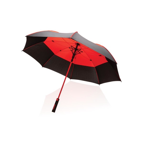 27" Impact AWARE™ RPET 190T Auto-Open Stormproof-Schirm, bla