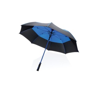 27" Impact AWARE™ RPET 190T Auto-Open Stormproof-Schirm, bla - Reklamnepredmety