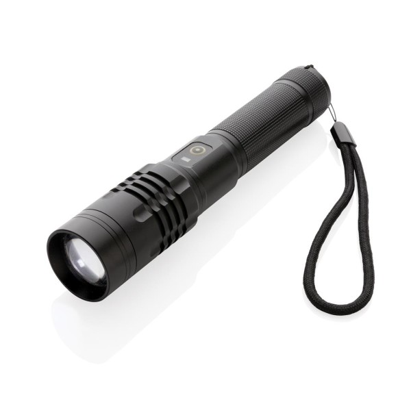 Gear X wiederaufladbare USB Taschenlampe, schwarz