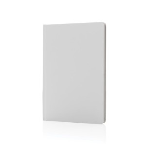 A5 Impact Steinpaper Hardcover Notizbuch, weiß - Reklamnepredmety