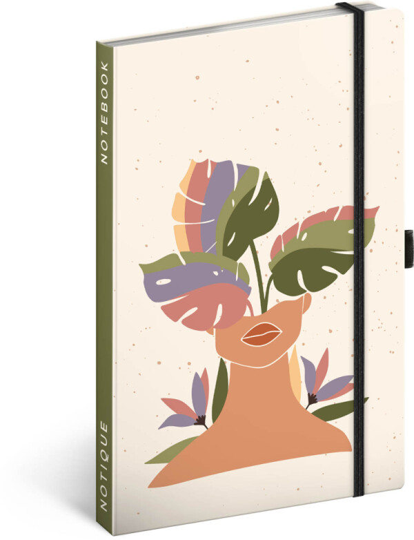 NOTIQUE Notizen Monstera, liniert, 13 x 21 cm
