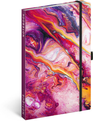 NOTIQUE Notizen Marmor, liniert, 13 x 21 cm - Reklamnepredmety