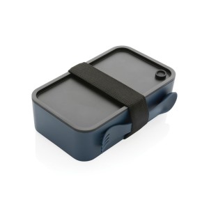 GRS RPP Lunchbox mit Göffel, navy blau - Reklamnepredmety