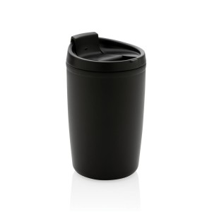 GRS recycelter PP-Becher mit Flip-Deckel, grün - Reklamnepredmety