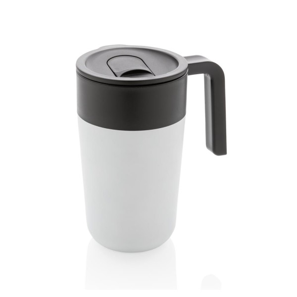 GRS recycelte PP und Stainless Steel Tasse mit Griff, navy b