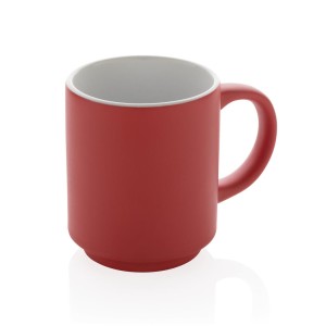 Stapelbare Keramiktasse, grün - Reklamnepredmety