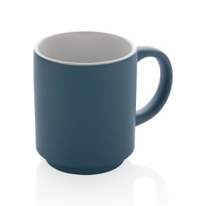 Stapelbare Keramiktasse, grün - Reklamnepredmety