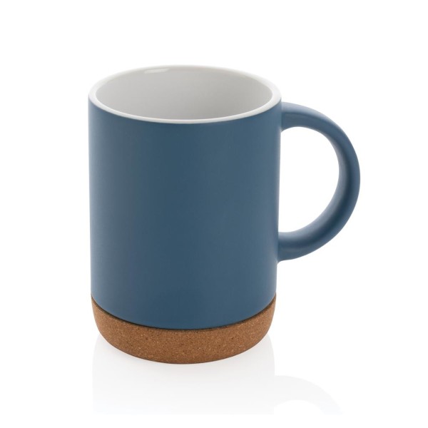 Keramikbecher mit Korkboden, braun