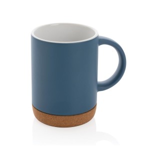 Keramikbecher mit Korkboden, braun - Reklamnepredmety