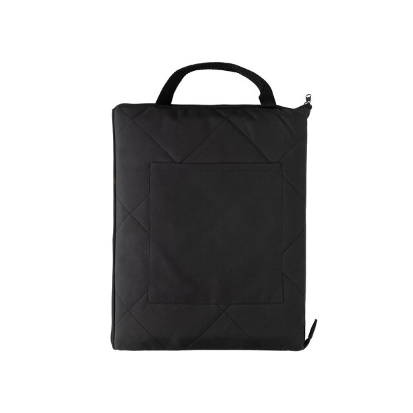Impact Aware™ RPET faltbare, gesteppte Picknickdecke, navy b
