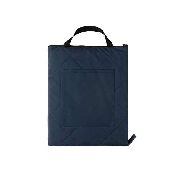 Impact Aware™ RPET faltbare, gesteppte Picknickdecke, navy b