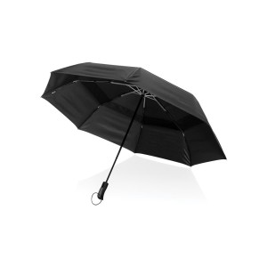 Swiss Peak Aware™ Tornado 27” Taschen-StormProof-Schirm, sch - Reklamnepredmety
