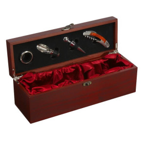 ANGERS wine set,  brown - Reklamnepredmety