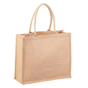 NATURAL SHOPPER laminierte Jute-Einkaufstasche - Reklamnepredmety