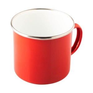 OLDSCHOOL 500 ml enamel mug mug, dark blue - Reklamnepredmety