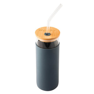 UPSCALE Glas mit Strohhalm 450 ml - Reklamnepredmety